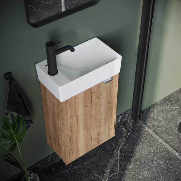 Тумба под раковину Sancos  Mini MN35EGL дуб галифакс натуральный